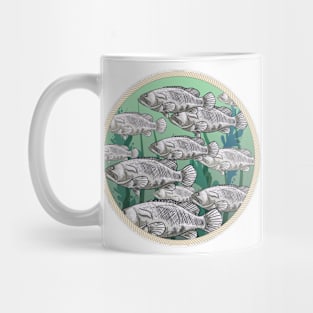 Round Fish Stamp Mug